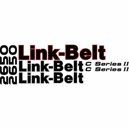 AFTERMARKET Link-Belt 2650 Excavator Decal Set LB2650DECALSET